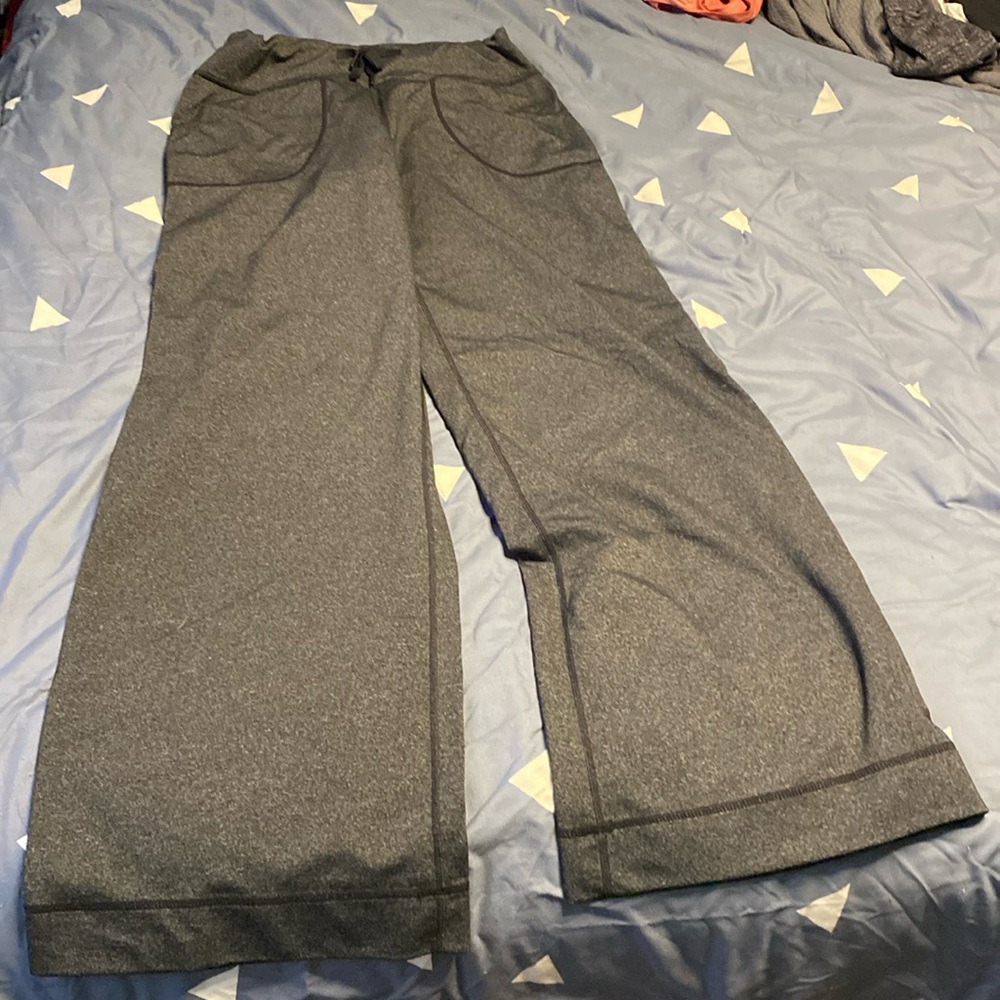 Lululemon wide leg pants gray